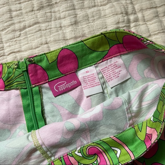 Y2K 2000s 90s mini skirt/skort vintage floral pattern summer hippie retro artsy - Picture 2 of 6